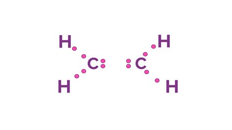 Write the molecular formula of Ethene and draw its electron.